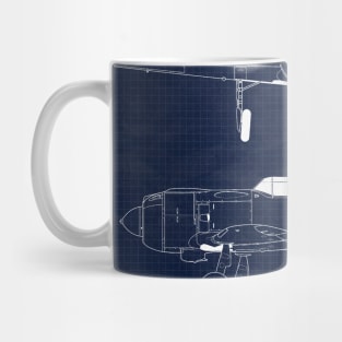 Lavochkin La5 Blueprint Mug